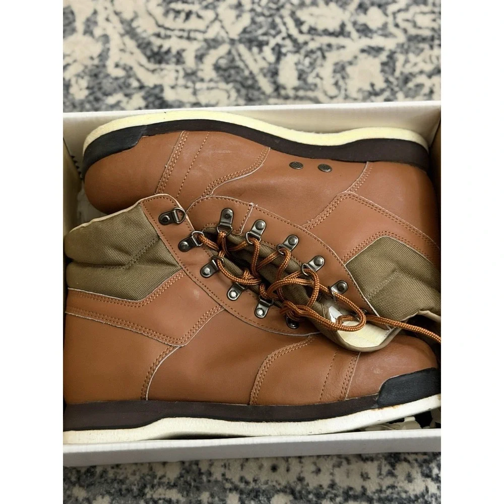 Vintage Cabelas Felt Bottom Faux Leather Wader Boots Size 10